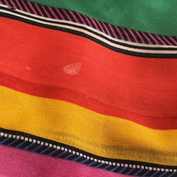 Colorful Stripe rectangle Scarf - Picture 3 of 3